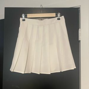 White Pleated Tennis Skirt NWT!